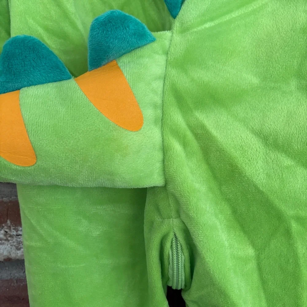 Dinosaur Costume Spooktacular Creations Green Hooded Jumpsuit Tail 18-24 months